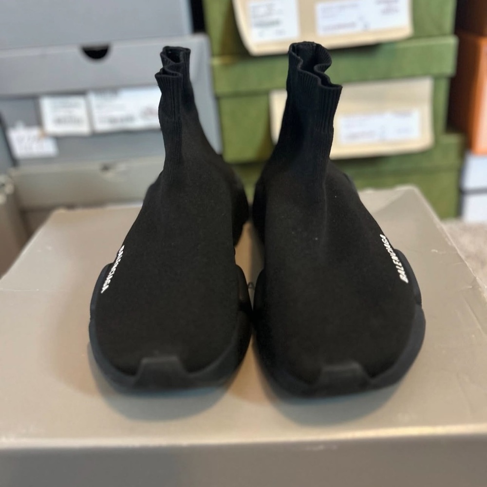 Balenciaga Black Women's Sneakers socks